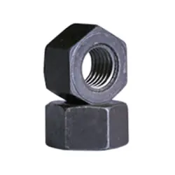HEX NUTS 2H HEAVY COARSE MED. CARBON PLAIN (India) (294)