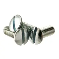 Machine Screw, Oval Head Slotted, Zinc CR+3 (Inch)
