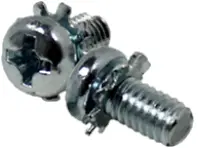 Metric Class 4.8 Machine Screw, Pan Head Phillips, Sems, Zinc CR+3