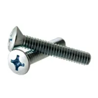 Machine Screw, Oval Head Phillips, Zinc CR+3 (Inch)