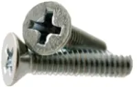 Machine Screw, Flat Head Phillips, Zinc CR+3 (Inch)
