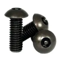 Button Socket Cap, Tamper Resistant, Thermal Black Oxide, Alloy (Inch)