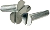 Machine Screw, Flat Head Slotted, Zinc CR+3 (Inch)