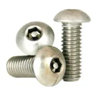 Button Socket Cap, Tamper Resistant, Stainless Steel 18 8 (Inch)