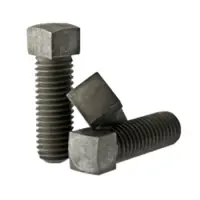 Square Head Set Screws Cone Point Case Hardened Black Ox Inch