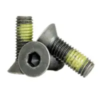 Flat Socket Cap Nylon Patch Thermal Black Oxide Alloy Inch 