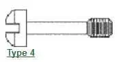 Type 4-Slotted Round Head w/blunt point - SS