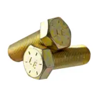Hex Cap Screw Grade 8 Zinc Yellow Bake cr 3 Alloy India Inch