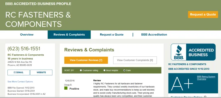 Better Business Bureau Approval