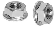 Hex Flange Nut, Din 6923, Cl 8, Zinc CR+3 (Metric)