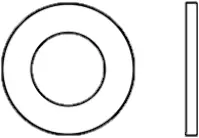 F436 Structural Flat Washer, Hdg, (India) (Inch)