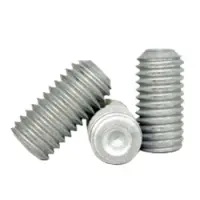 Cup Point Socket Set Screws Mechanical Zinc Alloy Inch