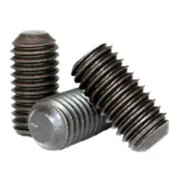 Flat Point Socket Set Screws Thermal Black Oxide Alloy Inch