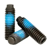 Half Dog Socket Set Screws, Nylon Patch, Thermal Black Oxide, Alloy (Inch)