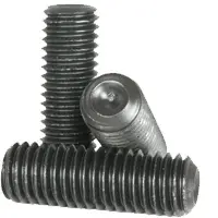 Cup Point Set Screws, 45H Din 916, Thermal Black Oxide, Alloy (Metric)