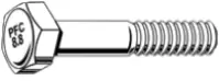Hex Cap Screw, Asme, 8.8, Zinc CR+3 (Metric)