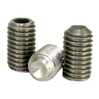 Cup Point Socket Set Screws ni cu Alloy Plain Inch 